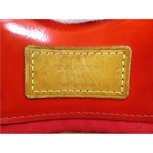 Louis Vuitton Red Patent Tote with Tan Handles - Picture 14 of 16